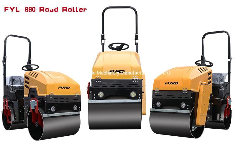 Tier 4 Standard 1 Ton Compaction Road Roller for Soil and Asphalt