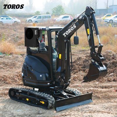 Cheap New Mini Bagger Tracked Digger Machine CE Hydraulic Crawler Mini Excavators 0.8 Ton 1 Ton 1.5 Ton 2 Ton 2.5 Ton 3 Ton