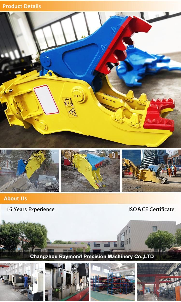 Excavator Excavator Shear Attachment Pulverizer for Construction