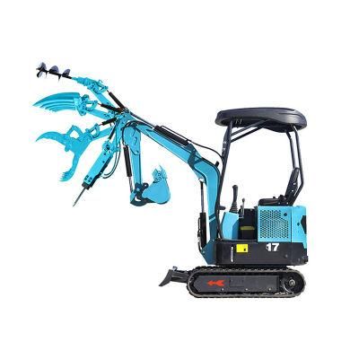 Small Hydraulic Mini Excavator 1 Ton 1.5 Ton Crawler Excavator