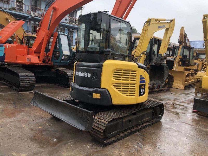 Low Working Hour Used Komatsu PC55mr PC55 5t Mini Excavator