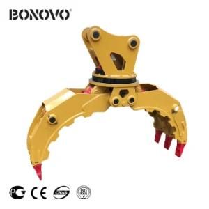Bonovo Excavator Hydralic Rotary Grapple for Zx135 Zx200 Sk135 Sk200 Sk300