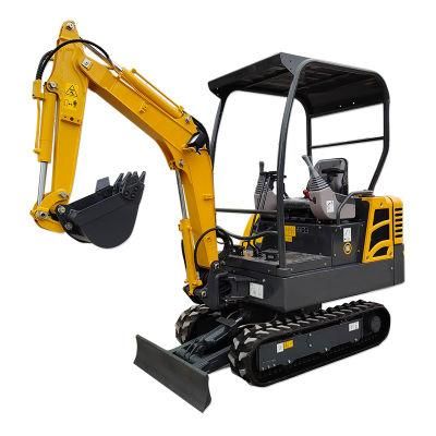Shanzhuang Fw18-9 1ton Mini Excavator Small Digger Excavator with Rubber Track for Sale