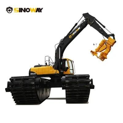 New Amphibious Shovel with Cutter Suction Dredger Pump