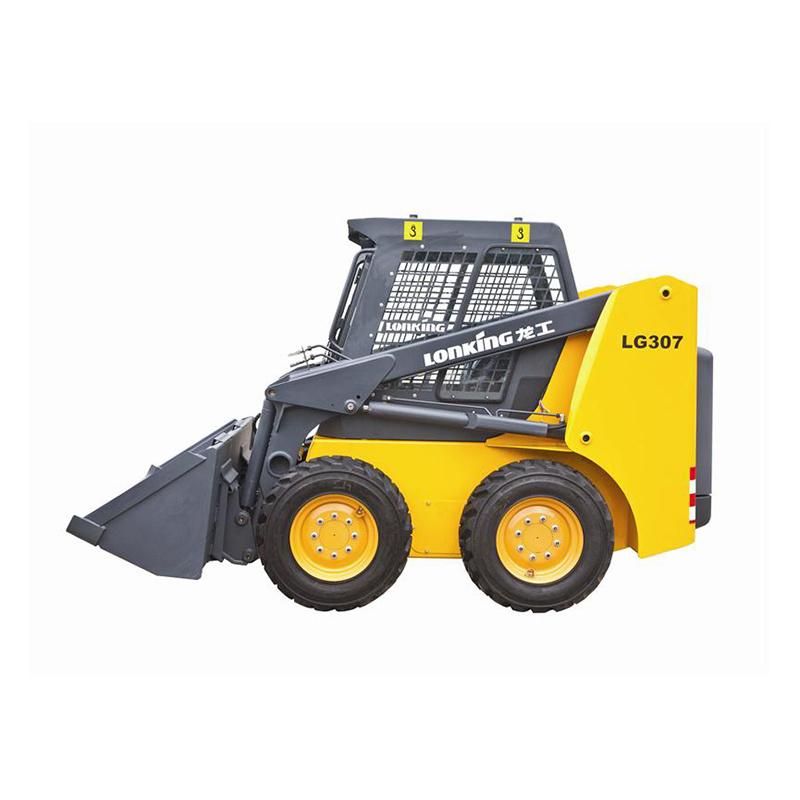 Cdm308 Cdm307 High Quality New or Used Mini Loader 0.8ton 60HP Skid Steer Loader for Sale