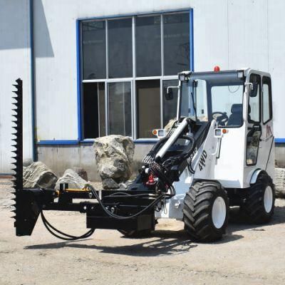 Hydraulic Hedge Trimmer Tribber Wheel Loader to Reach 7400mm Height