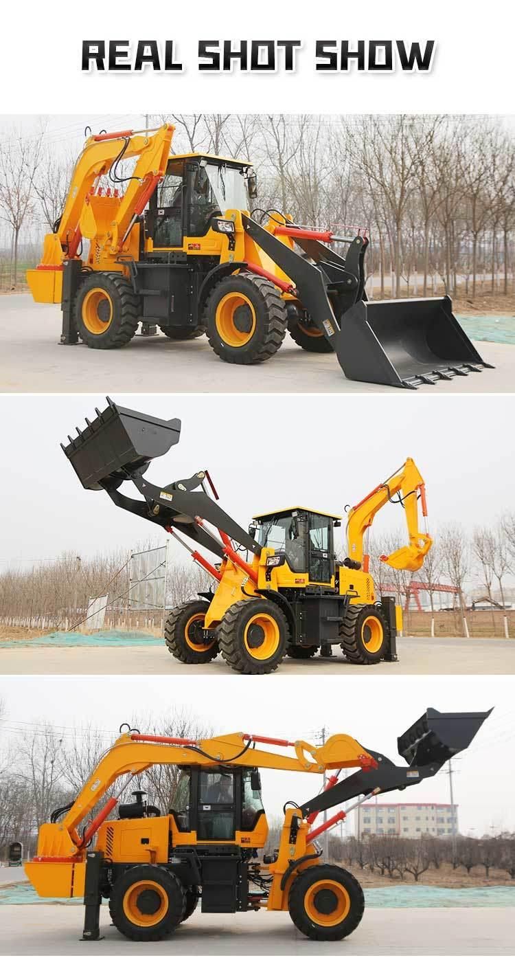 58kw 4800kg Jindingli Mini Small Backhoe Loader Cheap Price From China Jdl15-26