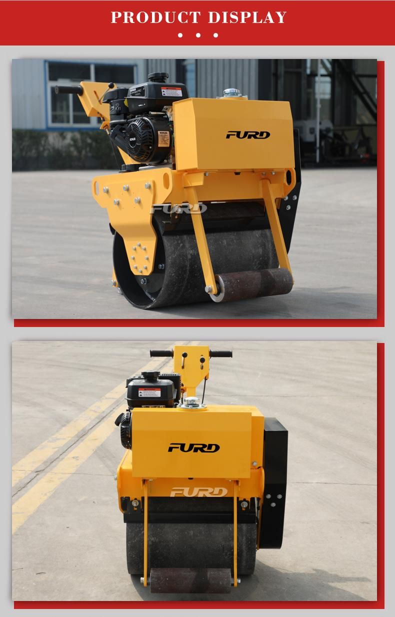 Popular Walk Behind Single Drive Road Compactor 325kg Asphalt Roller From Furd China