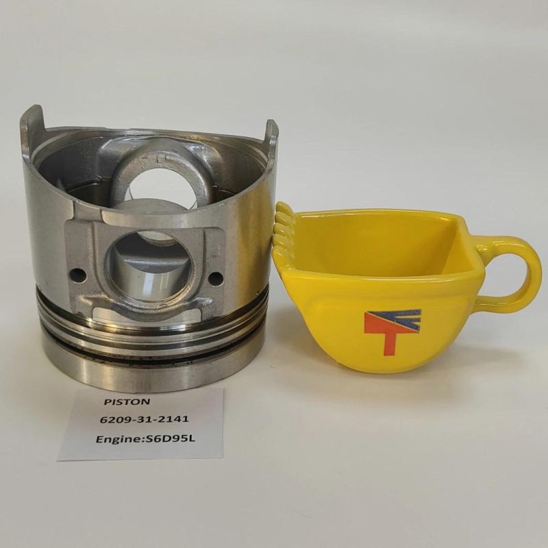 Diesel Engine Machinery Parts Piston 6209-31-2141 for Excavator Parts S6d95L S4d94 Generator Set