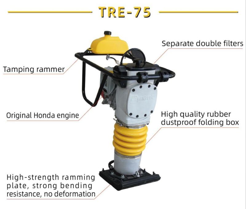 Dynamic Constriction Machine High Vibration Jack (TRE-75) Tamping Rammer with Best Price