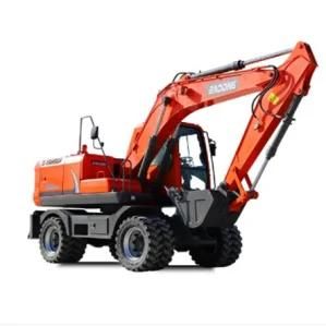 Full Hydraulic Digger Excavator Mini Digger Wheel Excavator Bd150W