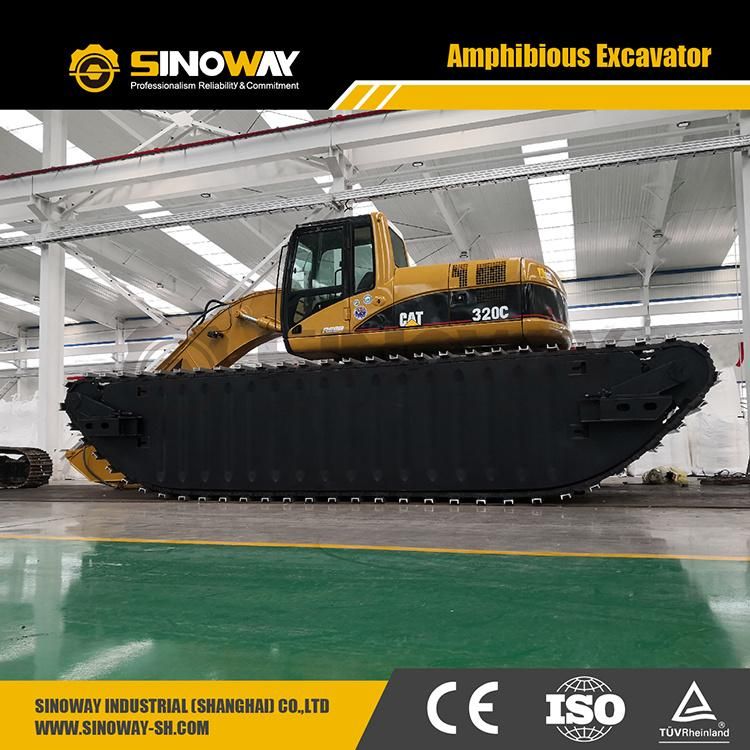 Used Long Reach Boom Cat 320 Amphibious Excavator