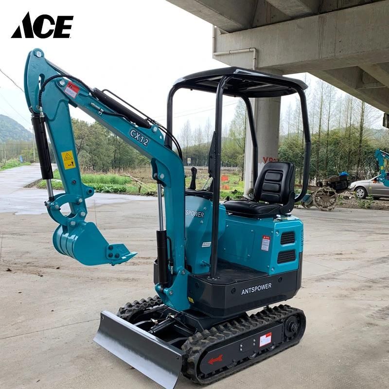 Hydraulic 1.2 Ton Crawler Mini Excavator Micro Digger Excavator for Sale