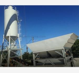 Minimal Foundation Works Hzs25-75 Skip Hopper Concrete Mixer Mixing Plant