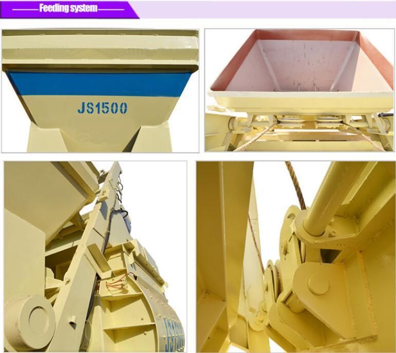 Js Series Twin Shaft Concrete Mixer Js750, Js500, Js1000. Js1500