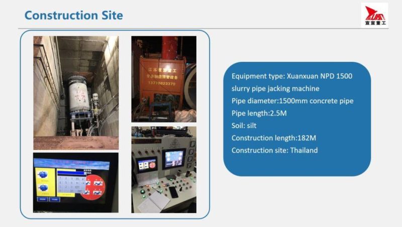 Civil Engineering Intermediate Jacking Station with 3000mm Machine for Long Jacking Distance