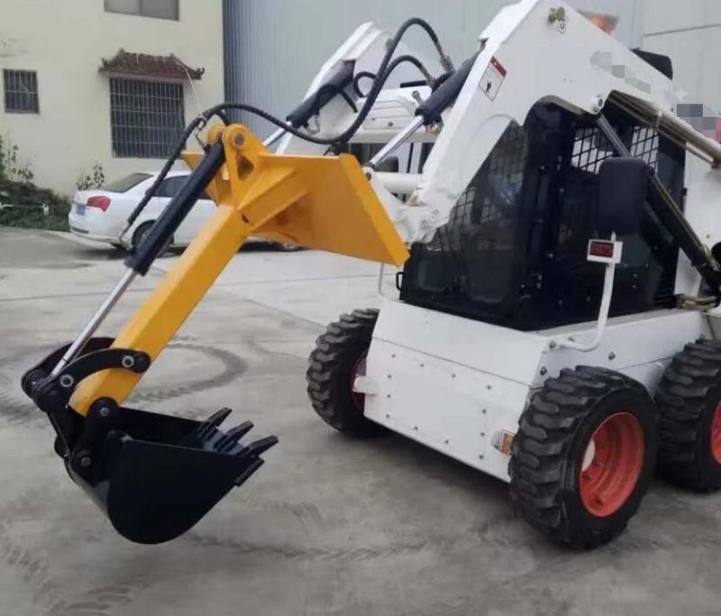 Fixed Arm Backhoe Attachments for Skid Steer Loaders