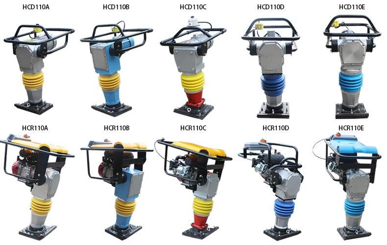 Electric Tamping Rammer Hcd110 Earth Rammer Vibratory Rammer