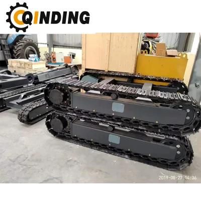 Qdst-20t 20 Ton Steel Track Undercarriage Chassis for Drilling Rig, Crusher and Screener, Mini- Excavator 4256mm X 942mm X 600mm
