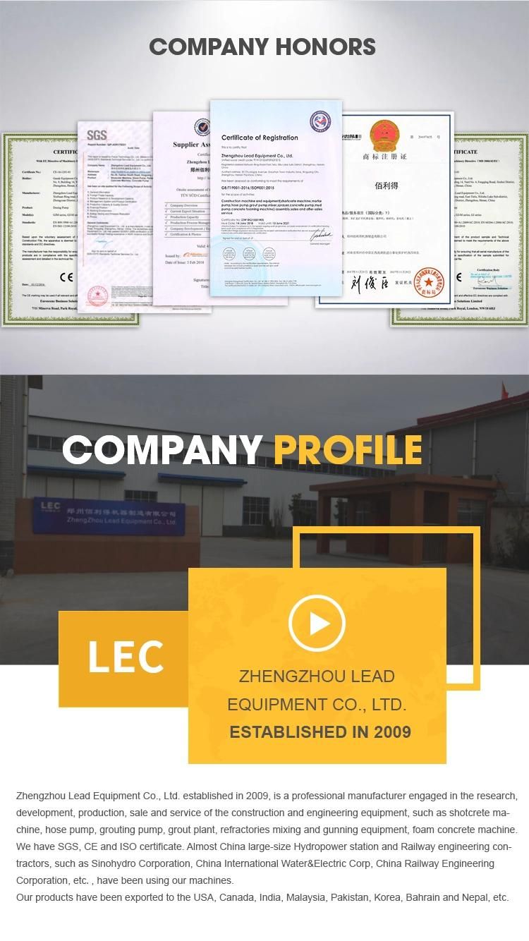 Lgh75/100pi-E Grout Pump for Micro Piping