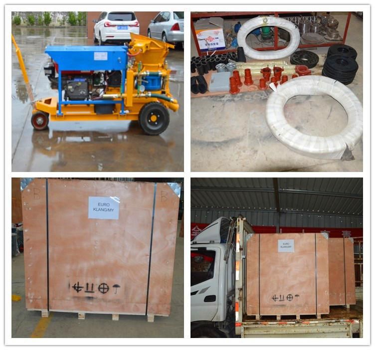 Dry Type Aggregate Trailer Shotcrete Concrete Machine Equipment