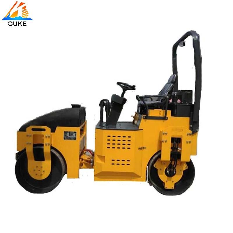 Double Wheel Vibratory and Drive 3ton Full Hydraulic Road Roller