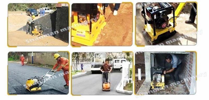 Gasoline Reversable Plate Compactor Clutch Manual Vibrating Earth Compactor