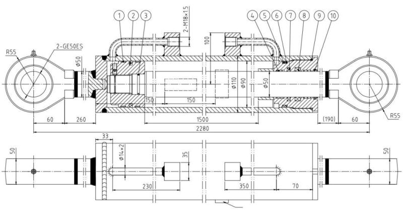 Good Price Hydraulic Cylinder for Land Leveller for Sale