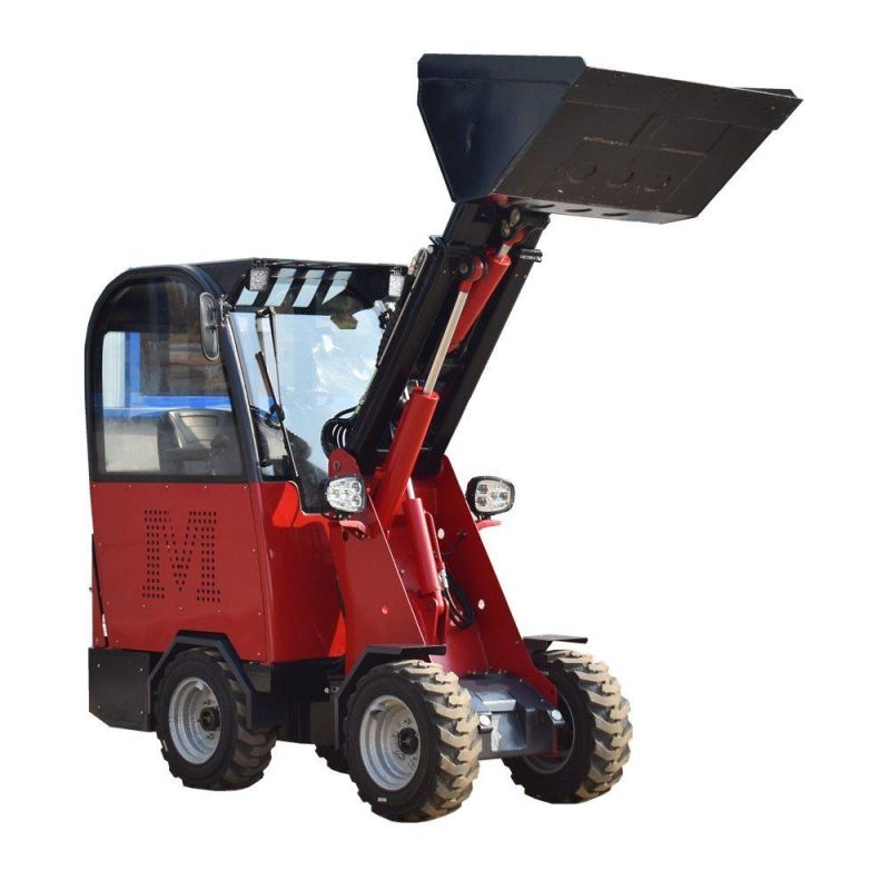 Chinese Hydraulic Transmission 600kg Mini Small Compact Articulated Front Wheel Loader with Attachment