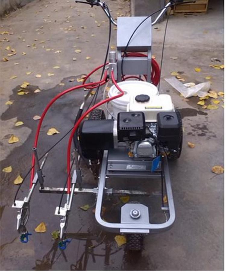 Small Airless Spray Cold Solvent Paint Road Marking Machine for Running Track