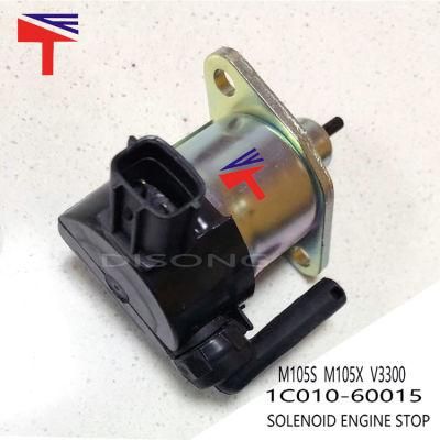 Stop Solenoid Cut off Solenoid M105s M105X V3300 Solenoid Engine Stop 17208-60015