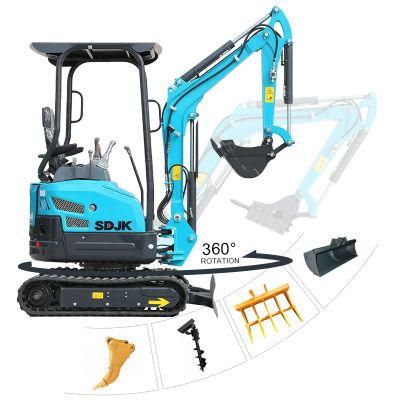 1.5 Ton Bucket Small Hydraulic Micro Mini Crawler Backhoe Excavator