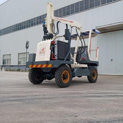 Install Highway Guardrail Pile Driver for Road Construction