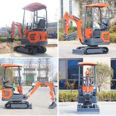 Powerful Excavator Mini 1.0 Ton 1.2t Excavator Mini Digging Machine