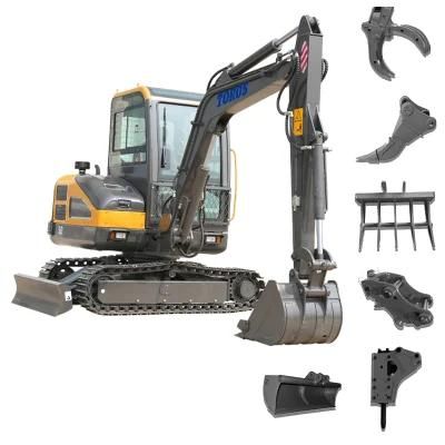 Toros Mini Digger Te50 5ton Excavator Crawler with Excavators Spare Parts Price