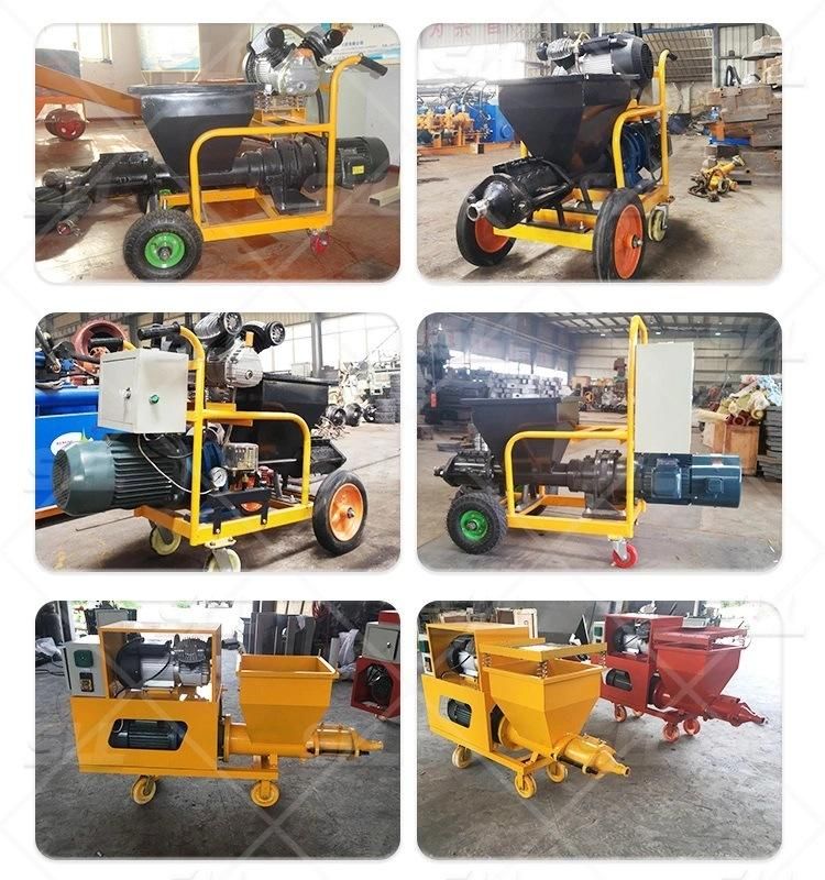 Chinese 220V Motor Automatic Sand Mortar Spray Pump Machine/Wall Cement Plaster Machine