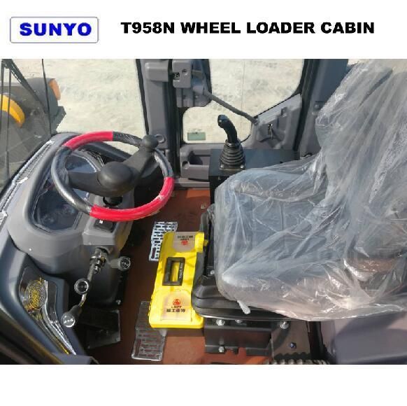 Brand New T958n Model Sunyo Wheel Loader as Excavator, Skid Steer Loader.