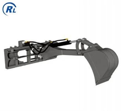 Qingdao Ruilan Customize Hydraulic Digger / Skid Steer Stiff Arm Backhoe Attachment/ Construction Machinery Equipment