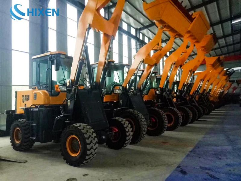 Compact Mini Wheel Loader Excavator Wheeled with Log Grapple