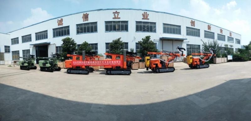 Crawler Drill Rig Hydraulic Photovoltaic Pile Solar Ramming Machine