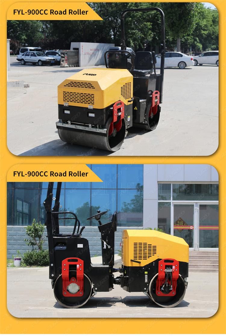 Sitting Roller 1.5 Ton Full Hydraulic Vibrating Roller Compactors on Sale
