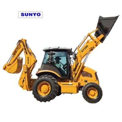 Sy388 Backhoe Loader Is Sunyo Brand Best Construction Equipment as Excavator and Wheel Loader
