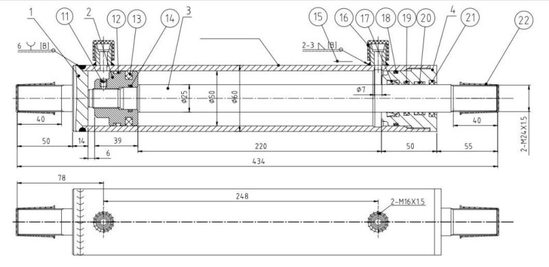 Standard Hydraulic Cylinder for Agricultural Machinery