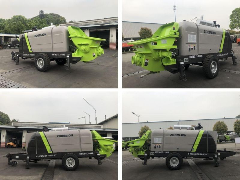 Zoomlion Construction Machinery Portable Trailer Concrete Pump Hbt60.13.118RS (RSD)