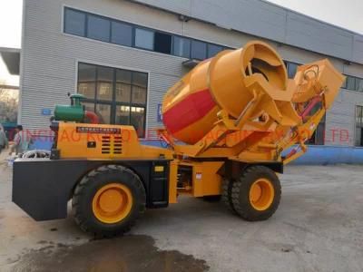 3.5cbm Heavy Self Loading Mobile Concrete Cement Mixer Construction Mixing Machine Machinery Truck