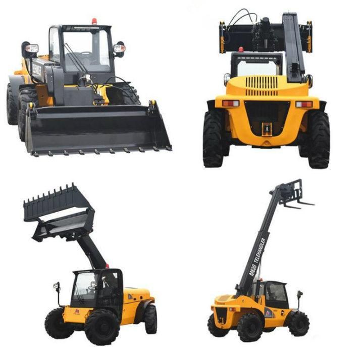 100HP 3 Ton Small Mini 4WD Telescopic Forklift Handler Wheel Loader with Wholesale Price