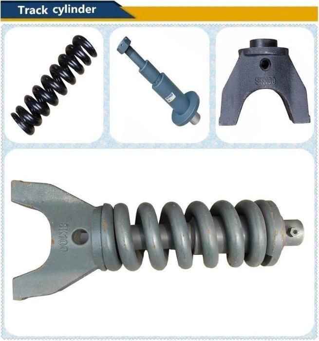 Earthmoving Equipment Excavator PC100 Track Adjust Tension Recoil Spring Spare Parts Assembly