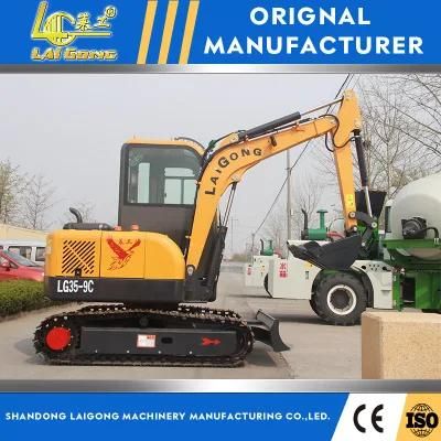 Lgcm LG35 Crawler Excavator with Enclosed Cabin with Auger
