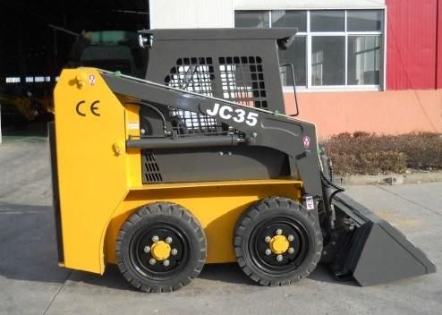 0.5ton 0.25m3 Jc35 with CE Skid Steer Loader for Sale
