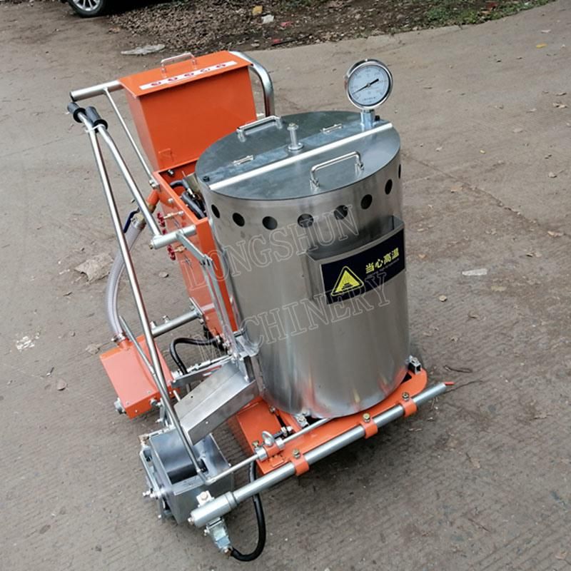 Thermoplastic Road Hot Paint Line Marking Machine with Preheater Booster